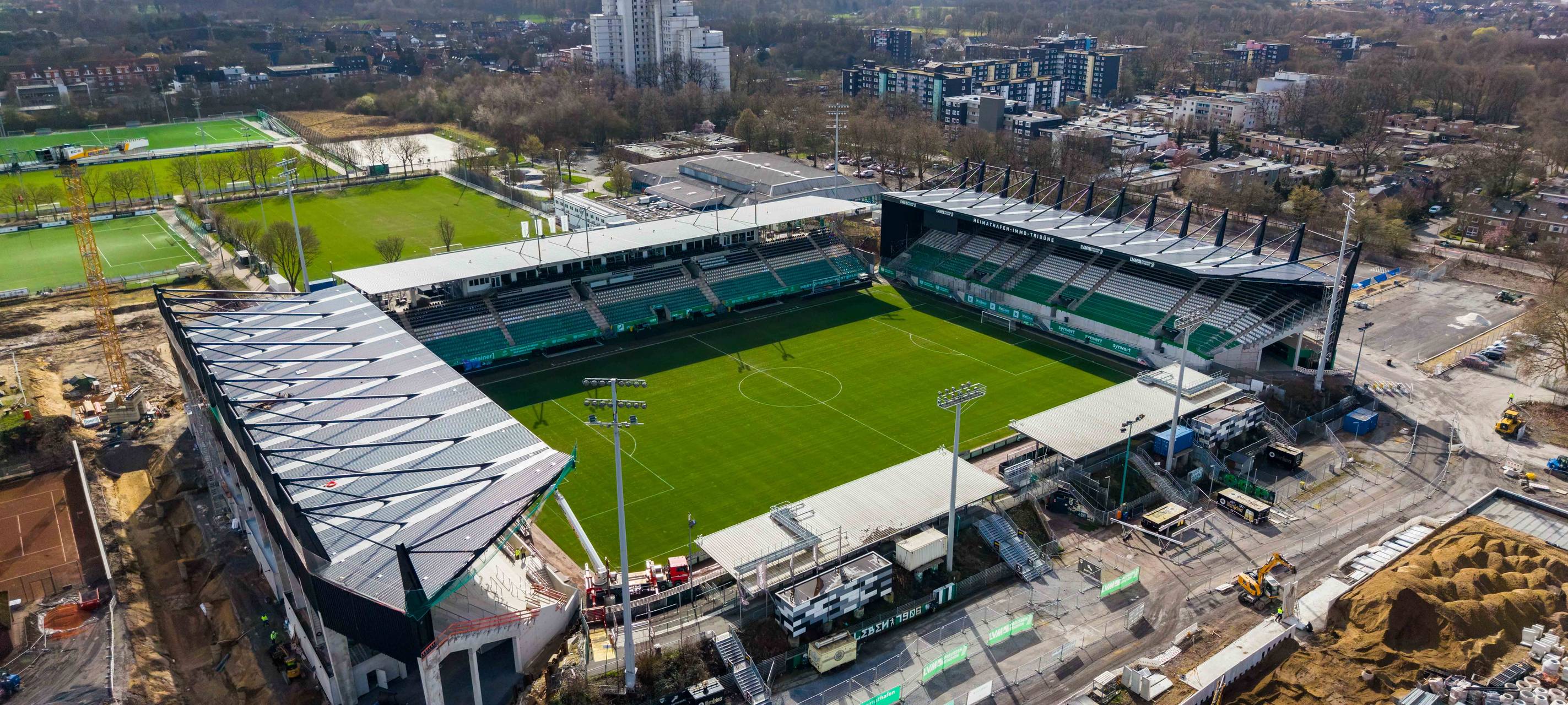 Luftbild LVM-Preußenstadion vom März 26
