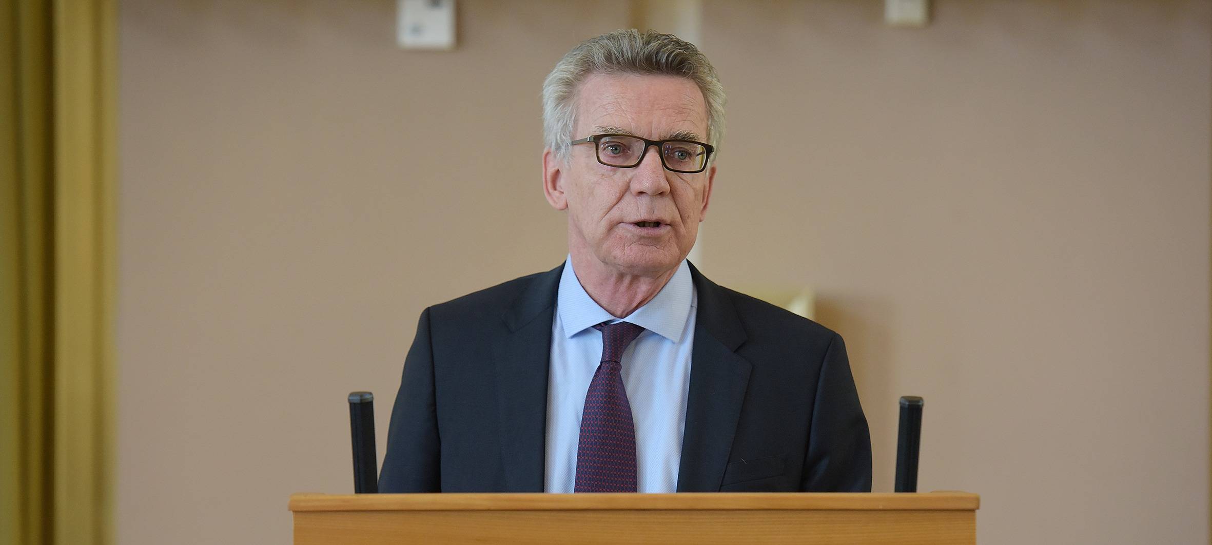 Dr. Thomas de Maizière referiert auf Einladung der Universitätsgesellschaft Münster.