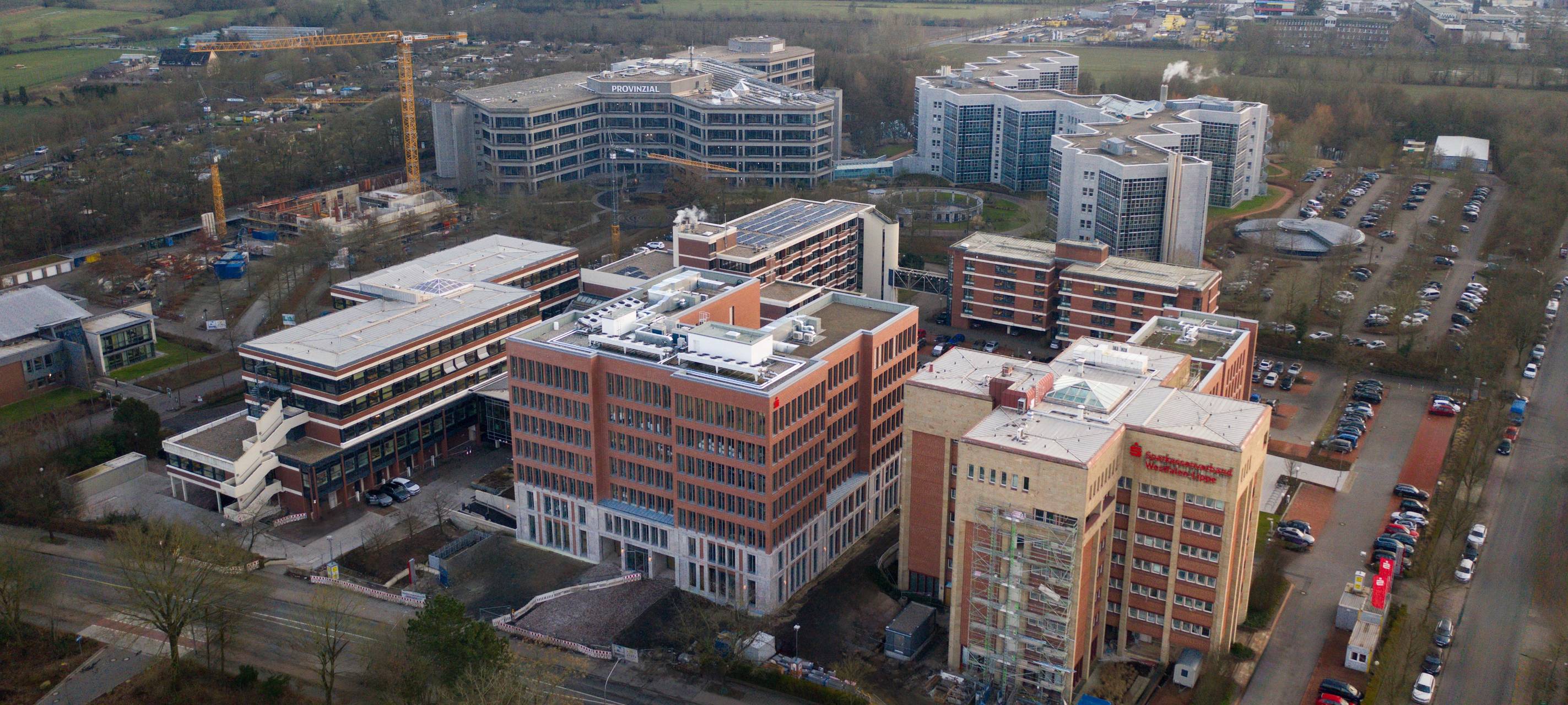 Luftbild Sparkassen-Campus.