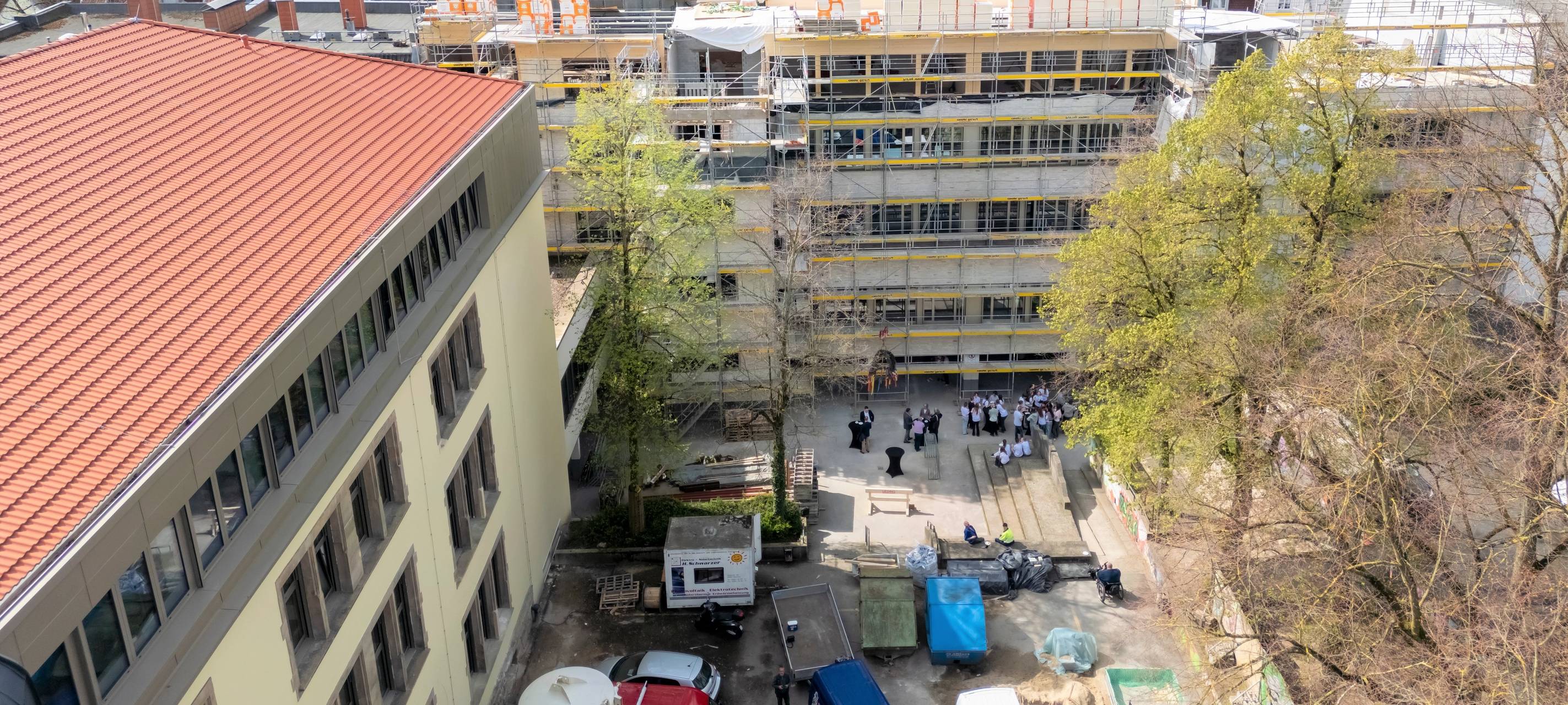 Das erweiterte Schillergymnasium kann nach den Sommerferien genutzt werden.