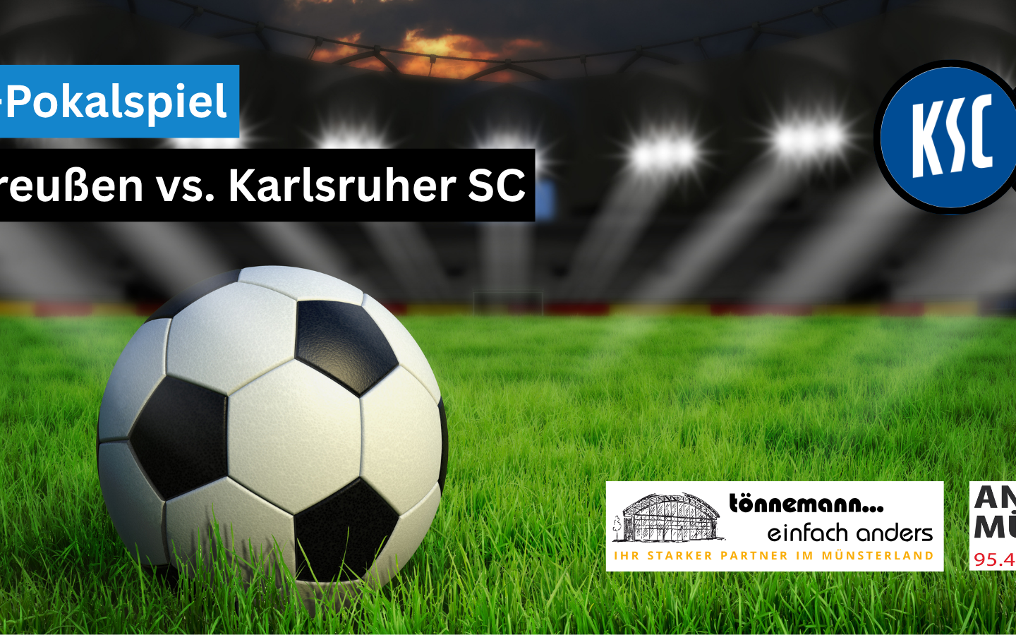 Live bei uns: Preußen im DFB-Pokal