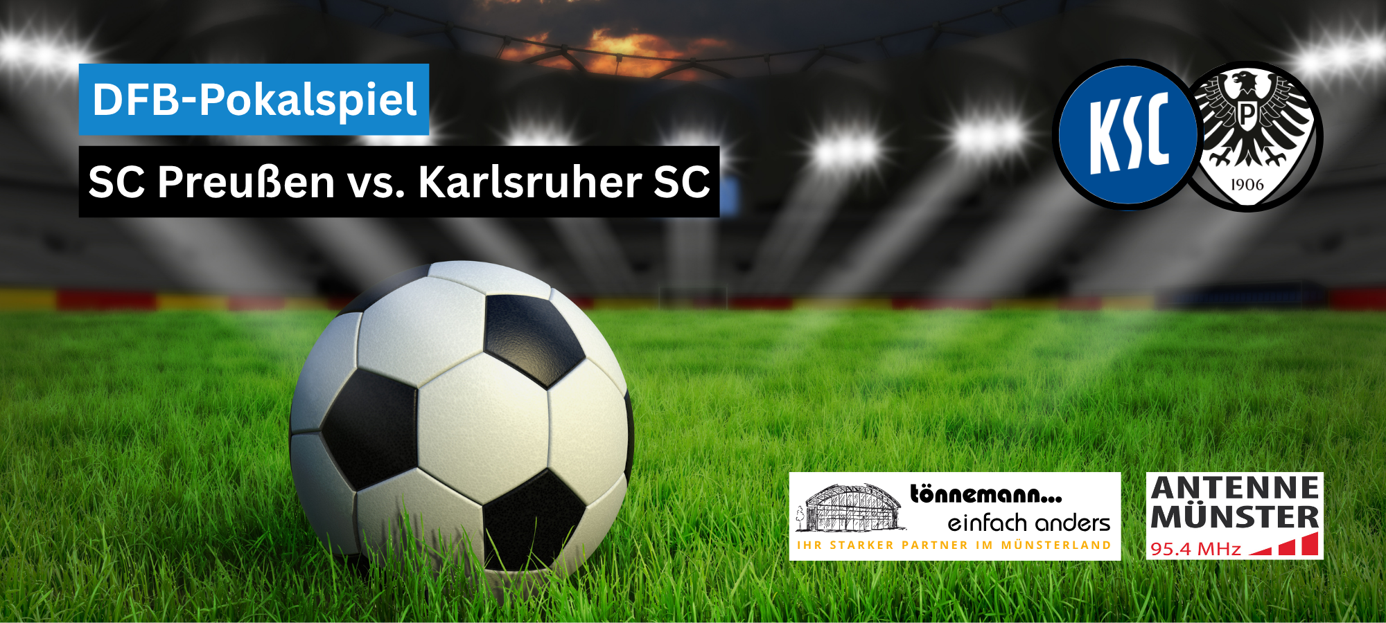 Live bei uns: Preußen im DFB-Pokal